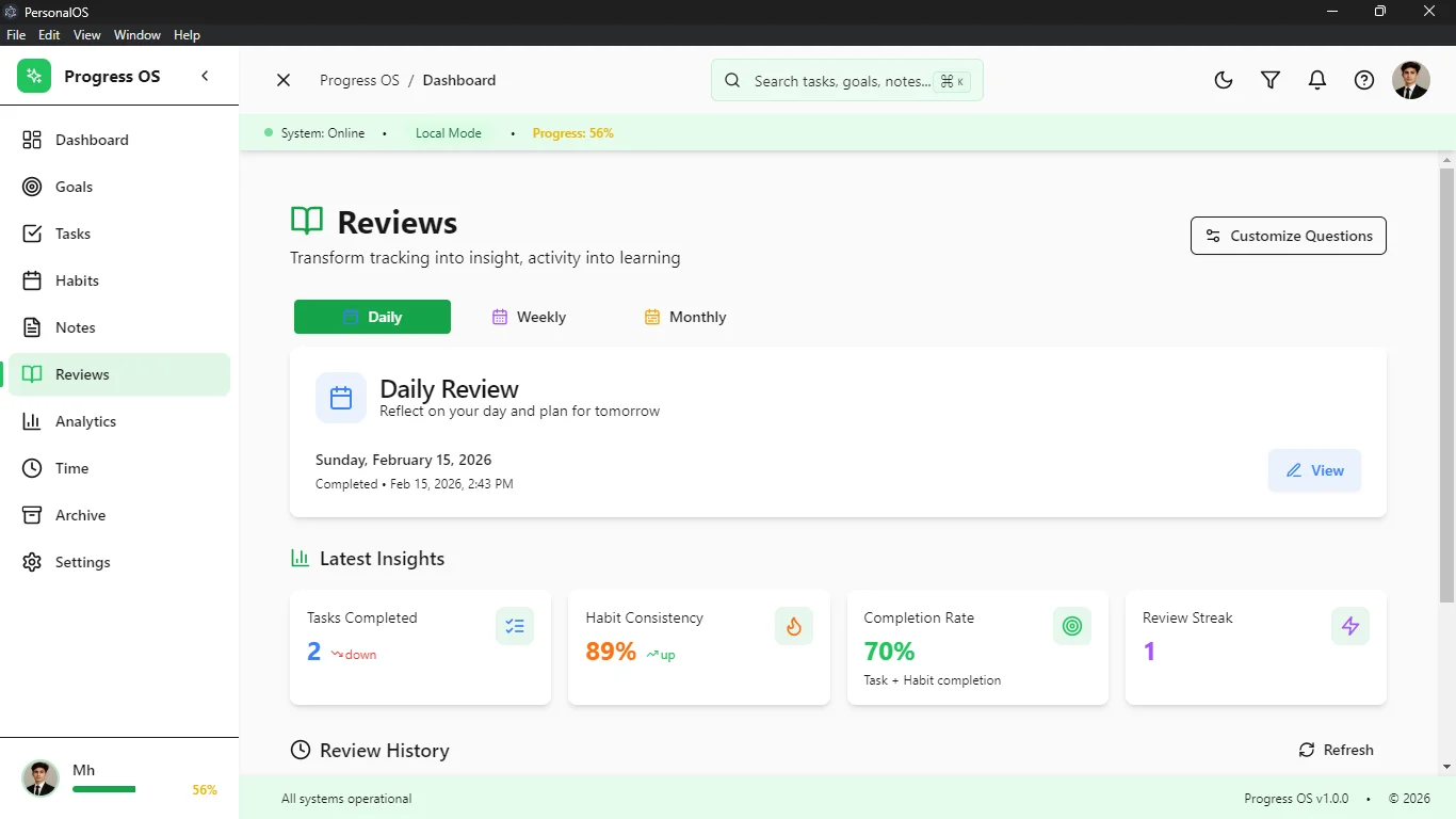 Reviews Module