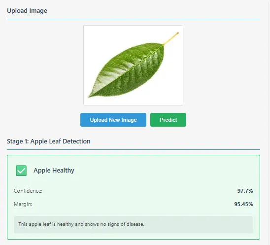 Healthy Leaf Detection